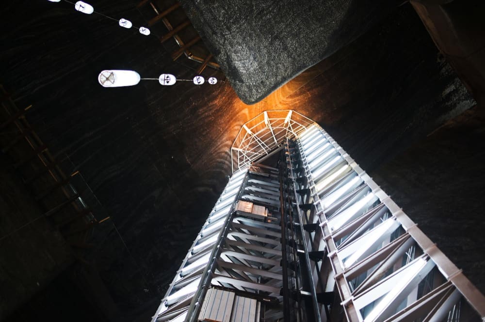Heavy mining fabrication equipment.